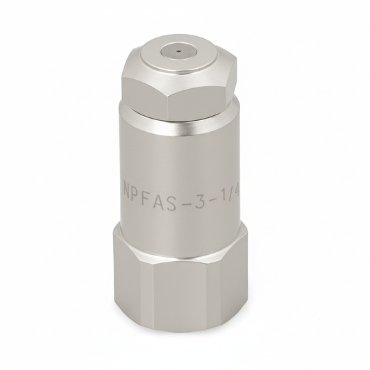 NPFAS - 22 - 1/4 - SS – Hydraulic Atomizing Spray Nozzle, 1/4" Inlet, 303/304 Stainless Steel - NozzlePro