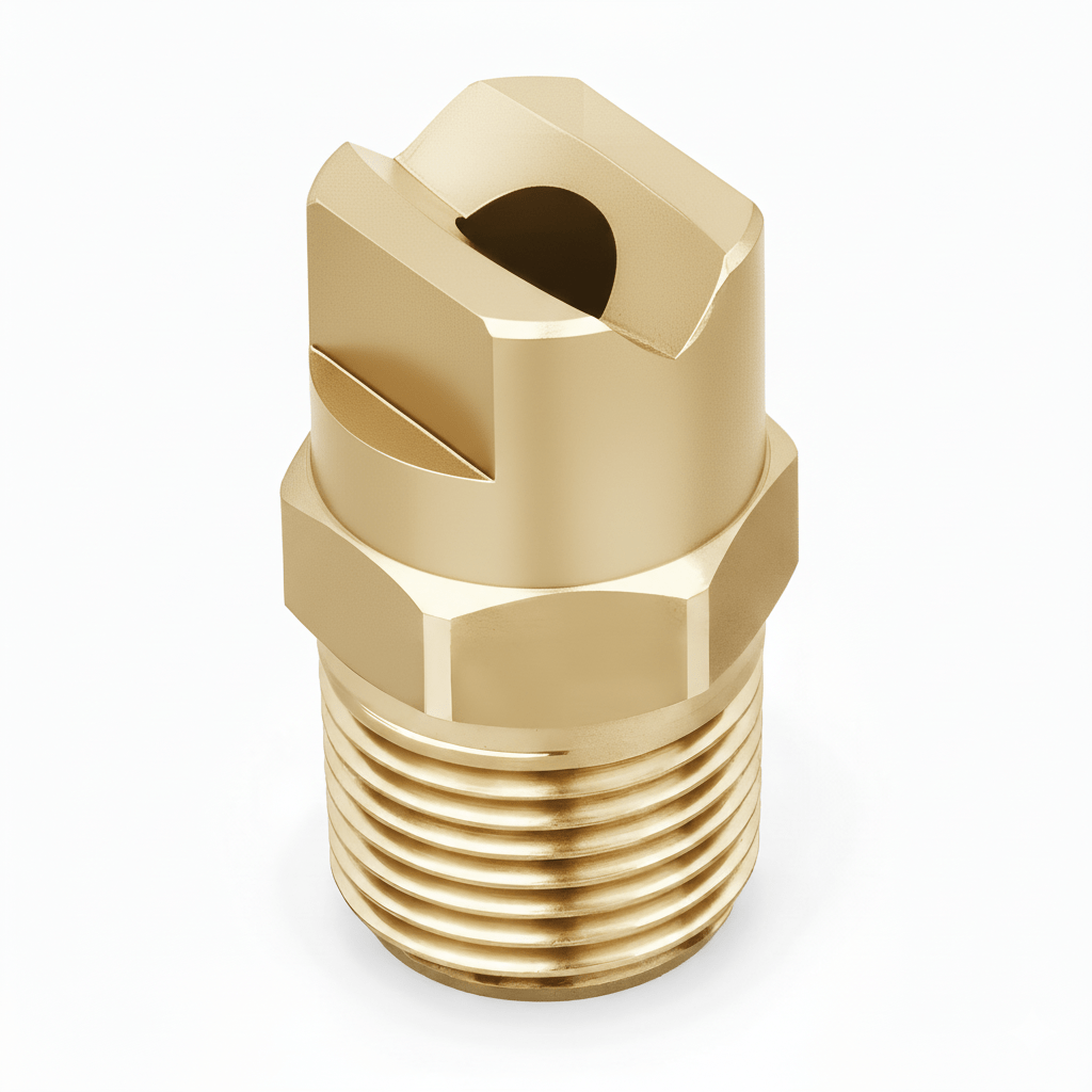 NPHU - 8060 - 3/8 β Flat Spray Nozzle, 3/8" Inlet, Brass - NozzlePro
