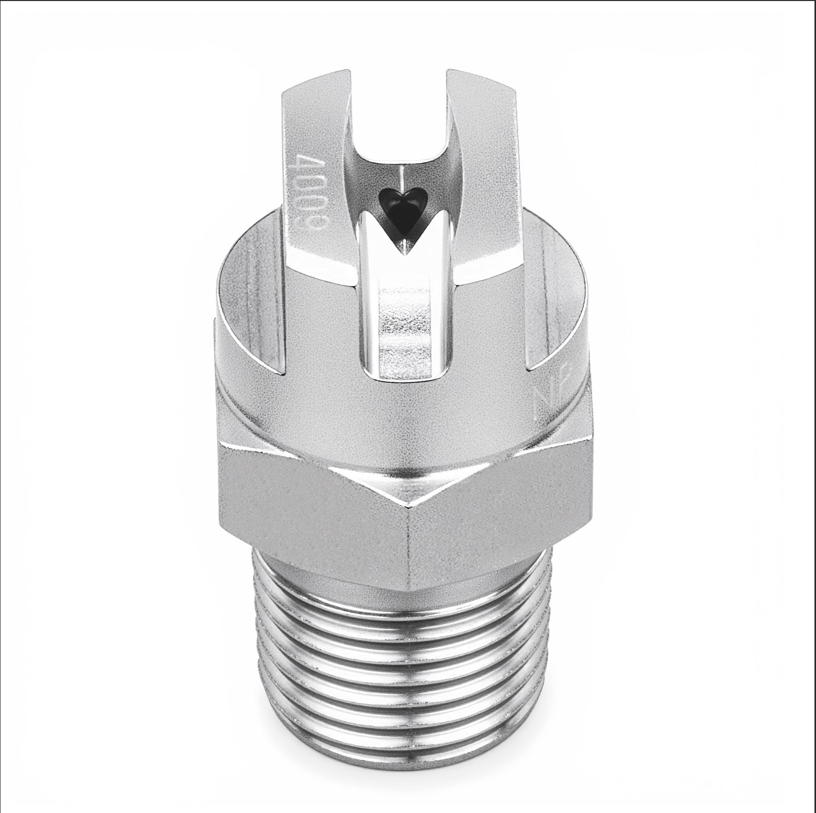 NPHV - 11003 - 1/4 - SS – Flat Spray Nozzle, 1/4" Inlet, 303/304 Stainless Steel - NozzlePro