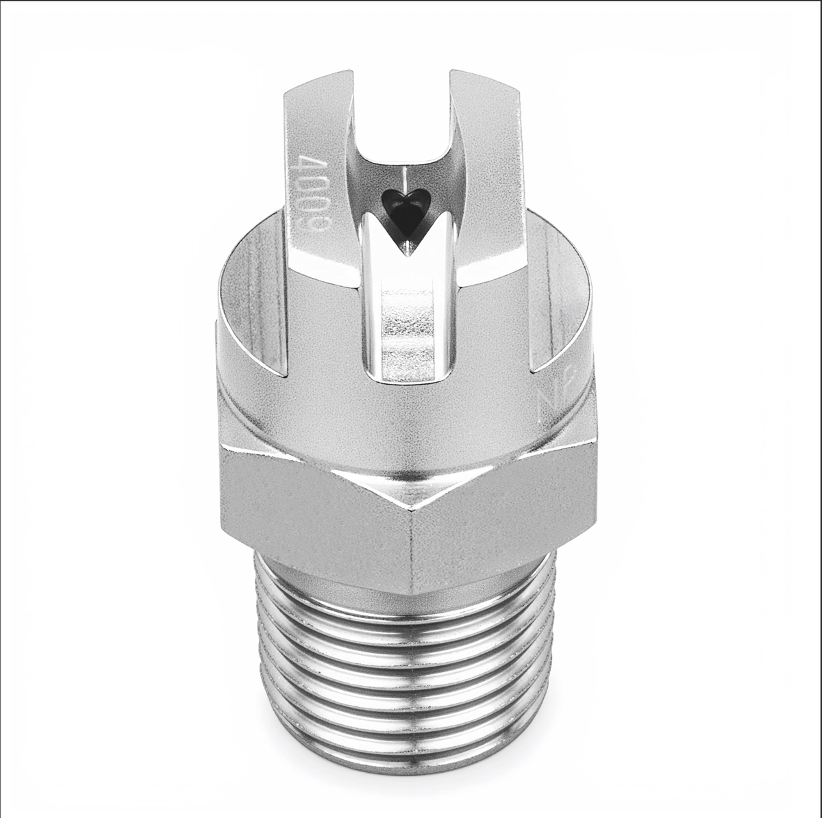 NPHV - 650067 - 1/4 - SS β Flat Spray Nozzle, 1/4" Inlet, 303/304 Stainless Steel - NozzlePro