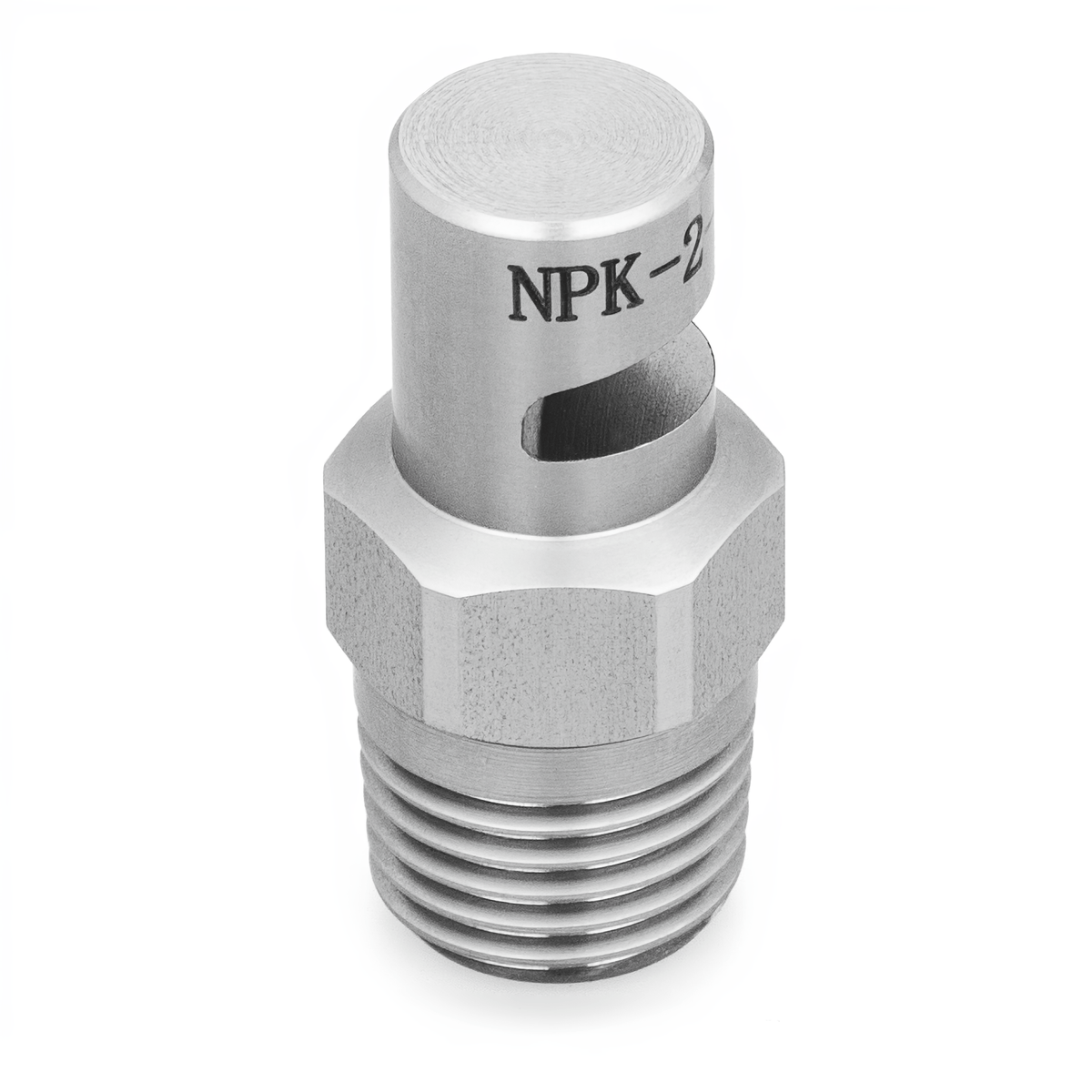 NPK - 210 - 3/4 - SS – Flat Spray Nozzle, 3/4" inlet, 303/304 Stainless Steel - NozzlePro