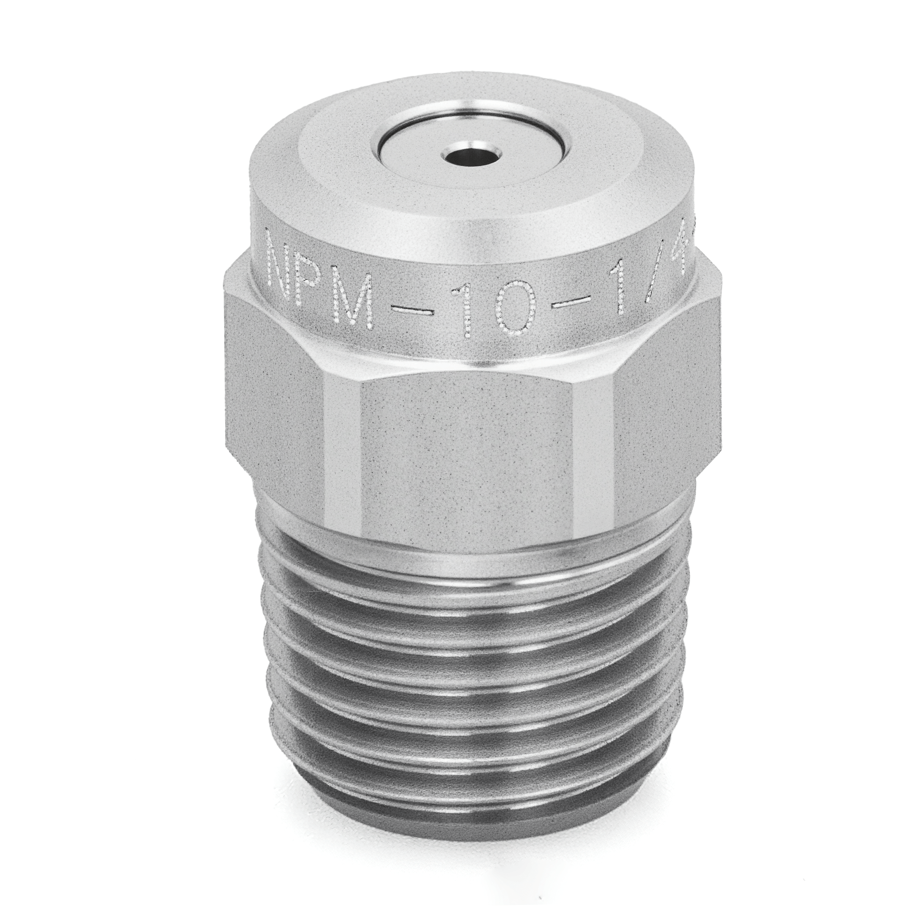 NPM - 8 - 1/4 - SS – Hydraulic Atomizing Spray Nozzle, 1/4" Inlet, 303/304 Stainless Steel - NozzlePro