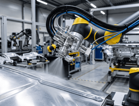 Spray Nozzles for Collaborative Robot Sealant Applications - NozzlePro