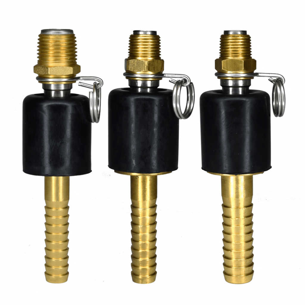 8LT - B5/8 - B Ball type Swivel adapter (3/8" NPT x 5/8" hose barb), brass and stainless steel (for 150 Lite Series Nozzles Only) - NozzlePro