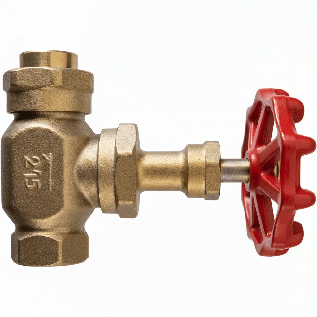 GV - 3600 - SS - RED Globe valve for hot and cold water mixing unit. Stainless steel. Hot water side - NozzlePro