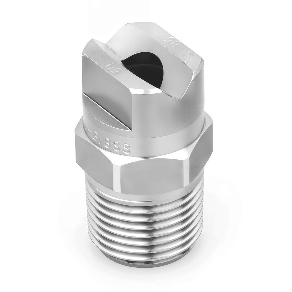 NPHU-6520-1/2-SS – Flat Nozzle, 1/2 Inlet, 303/304 Stainless Steel