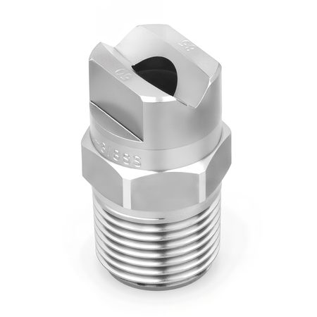 NPHU - 8010 - 3/8 - SS – Flat Nozzle, 3/8 Inlet, 303/304 stainless steel - NozzlePro