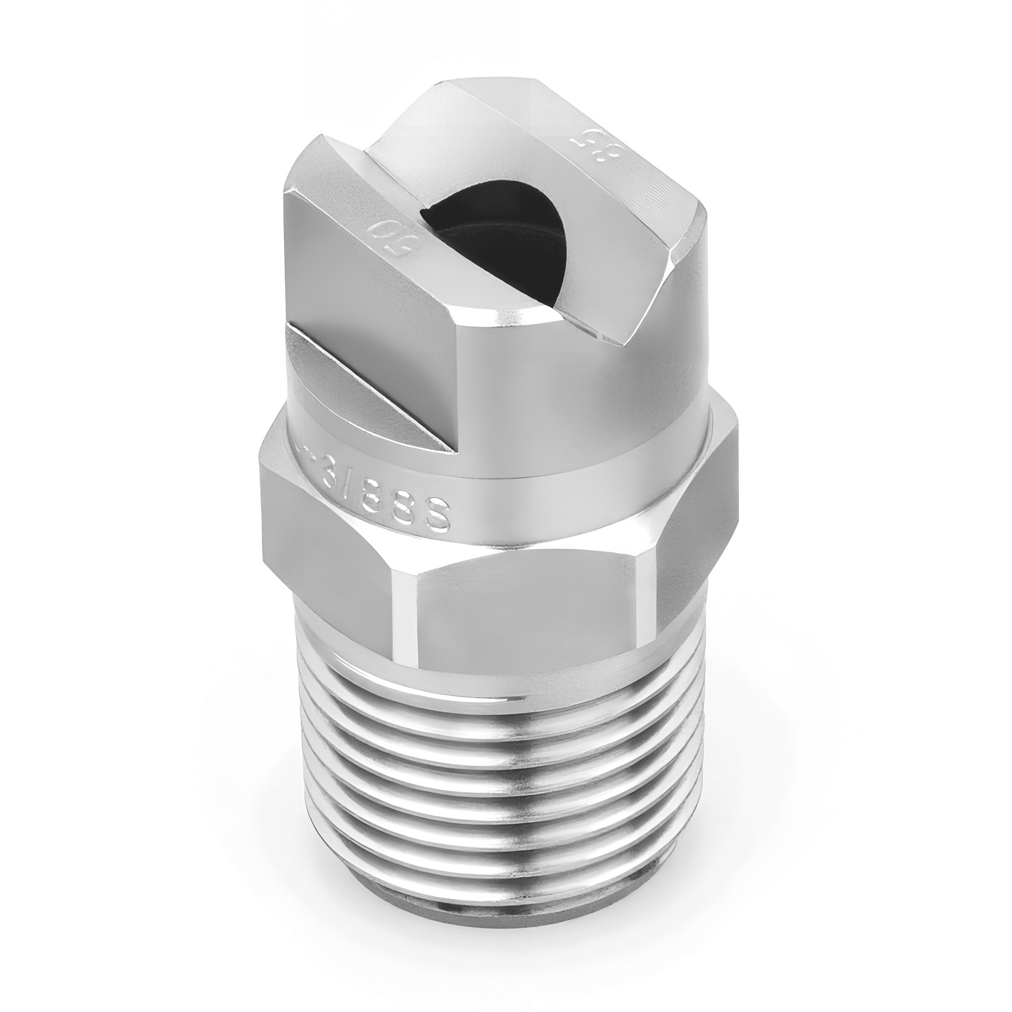 NPHU - 9515 - 1/2 - SS – Flat Nozzle, 1/2 Inlet, 303/304 Stainless Steel - NozzlePro