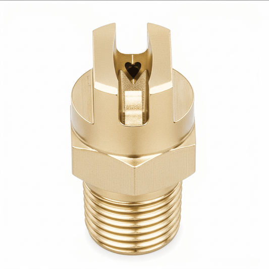 NPHV - 650033 - 1/8 – Flat Spray Nozzle, 1/8" Inlet, Brass - NozzlePro