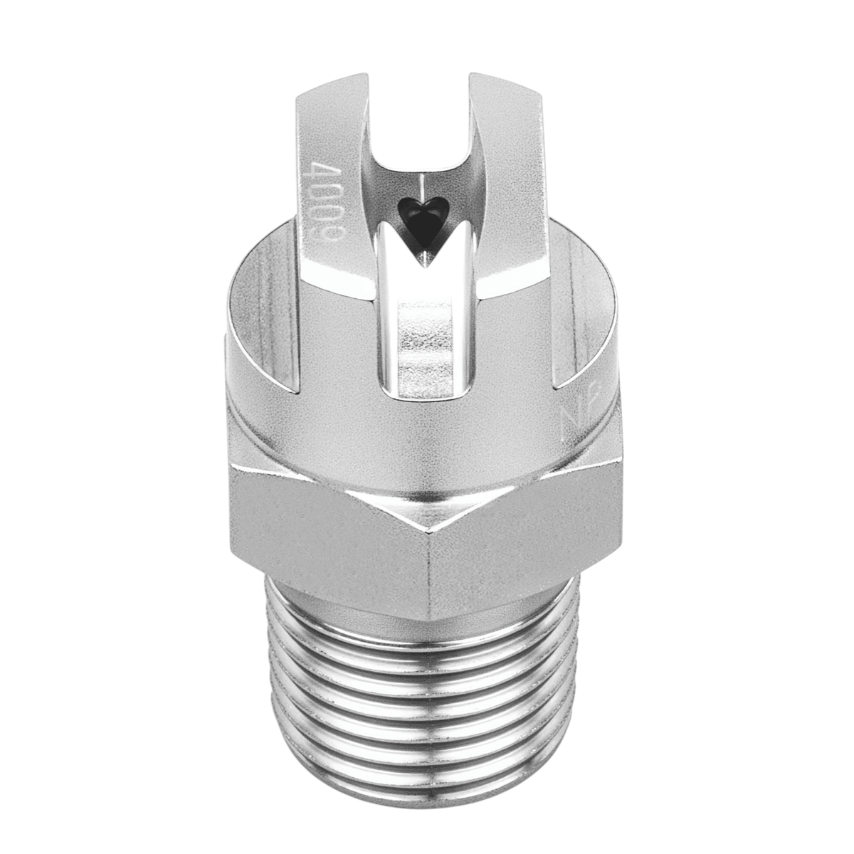 NPHV - 95015 - 1/8 - SS – Flat Nozzle, 1/8 Inlet, 303/304 Stainless Steel - NozzlePro