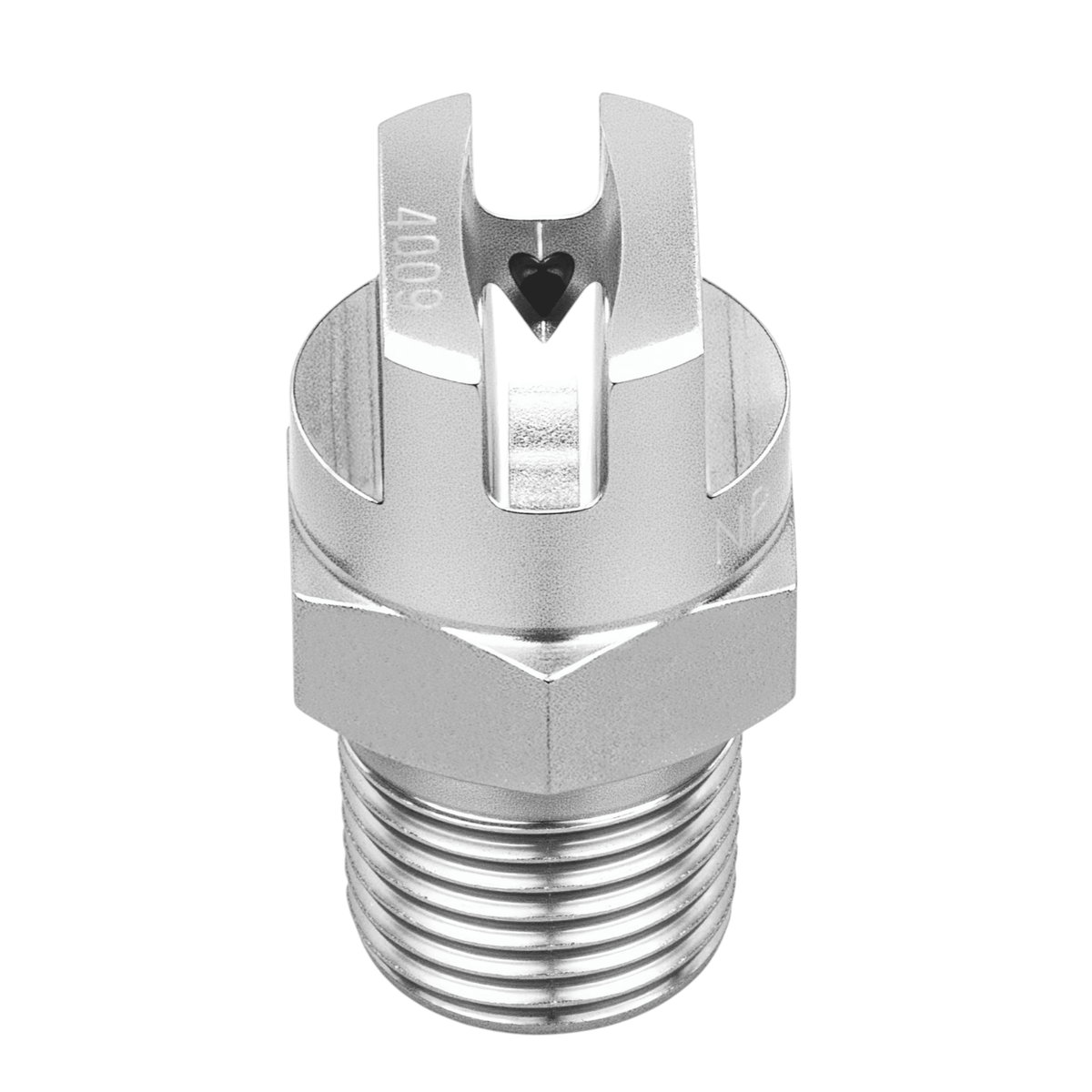 NPHV - 9502 - 1/4 - SS – Flat Nozzle, 1/4 Inlet, 303/304 Stainless Steel - NozzlePro