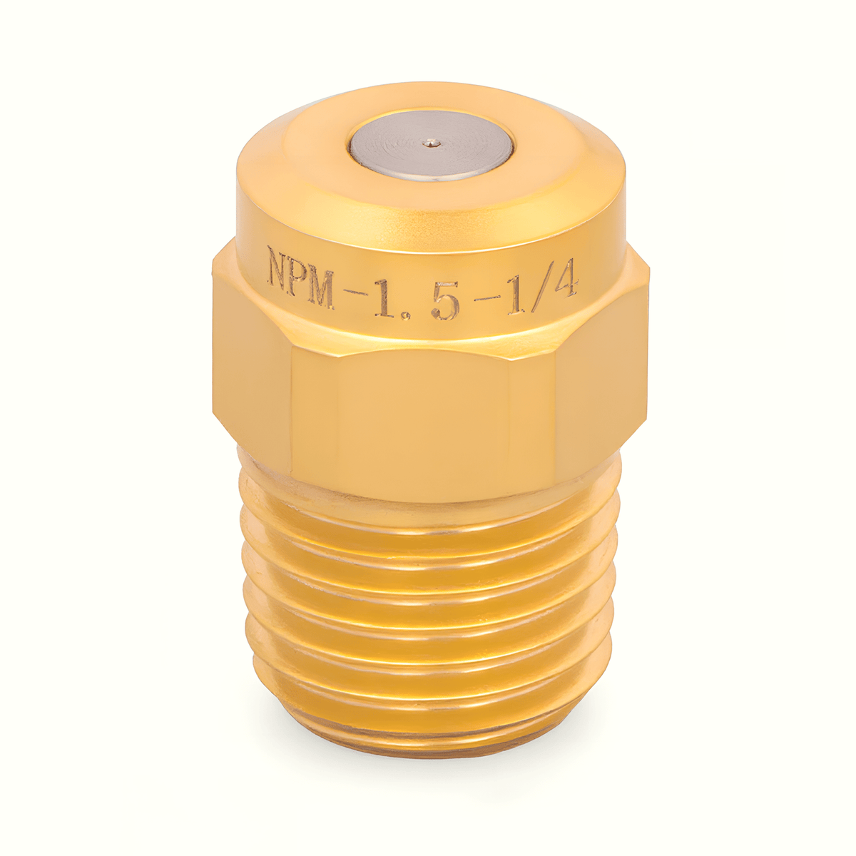NPM - 1.5 - 1/4 – Hydraulic Atomizing Spray Nozzle, 1/4" Inlet, Brass - NozzlePro