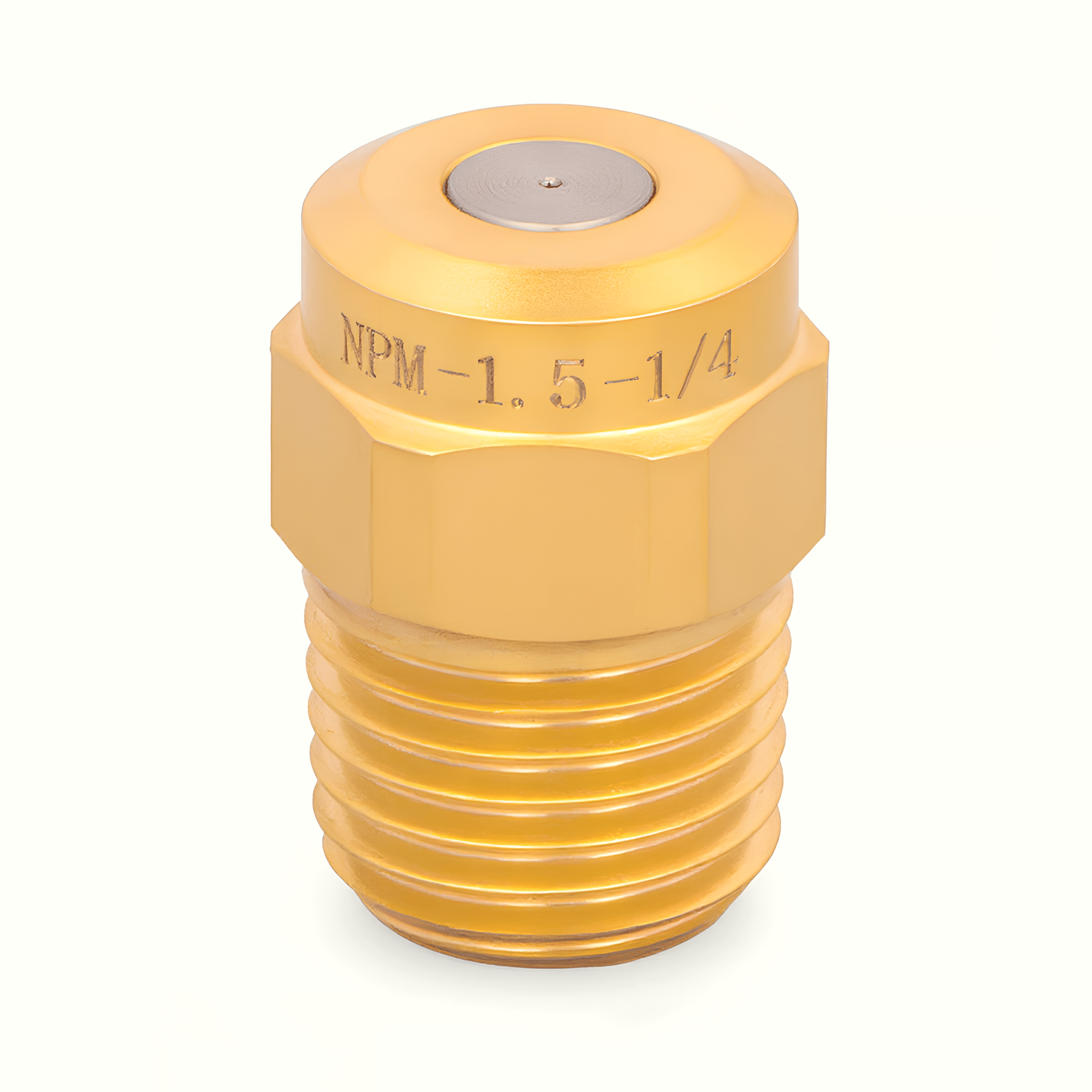 NPM - 1.5 - 1/4 – Hydraulic Atomizing Spray Nozzle, 1/4" Inlet, Brass - NozzlePro