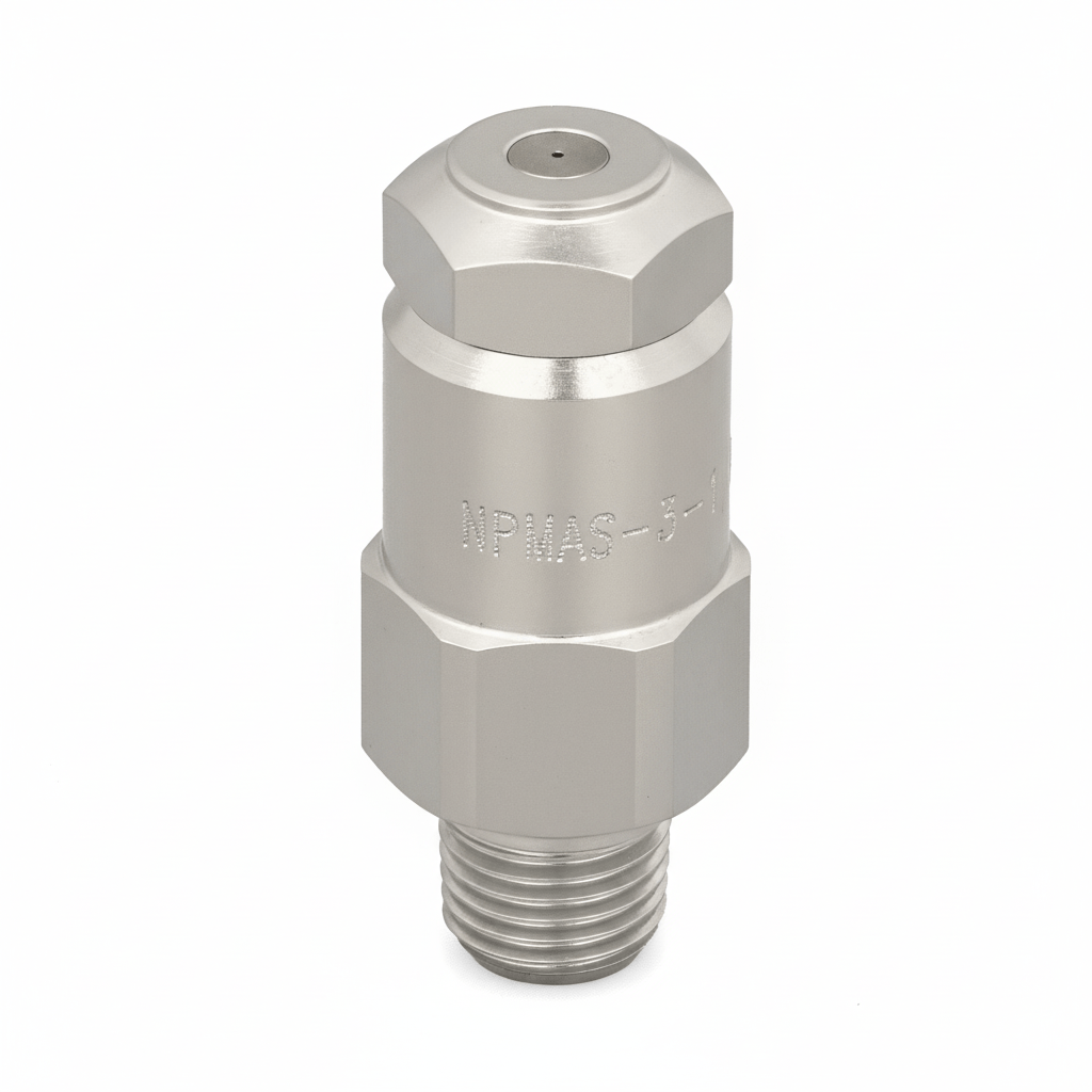 NPMAS - 0.3 - 1/4 - 316 – Hydraulic Atomizing Spray Nozzle, 1/4" Inlet, 316L Stainless Steel - NozzlePro