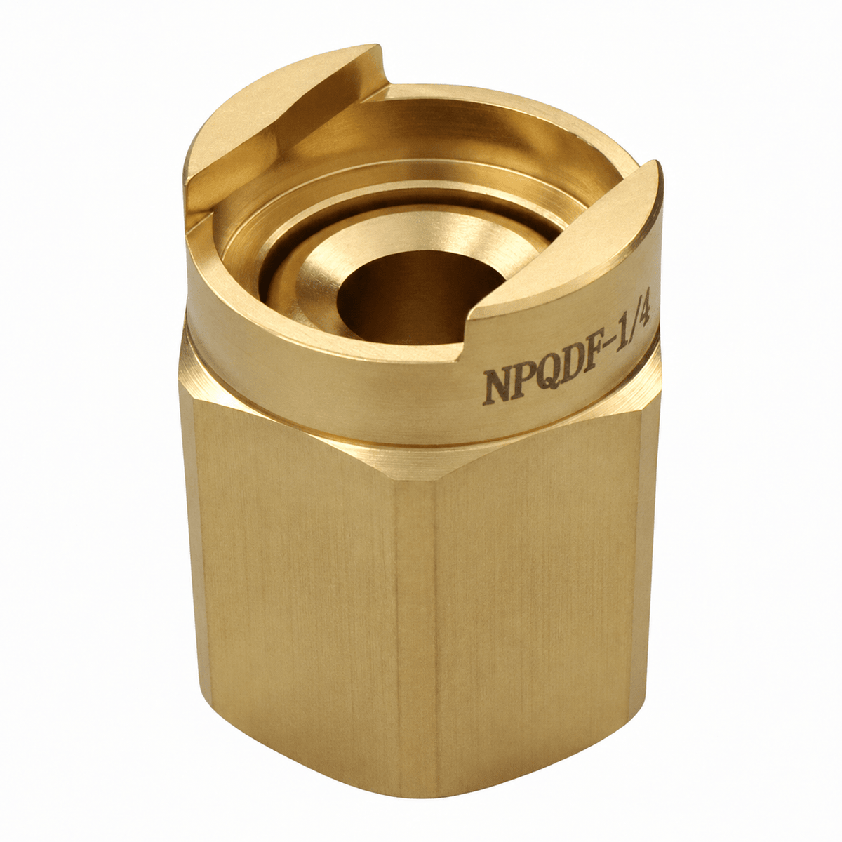 NPQDF-1/4 – Pro-Quick Connect Assembly Nozzle, 1/4 Inlet, Brass - NozzlePro
