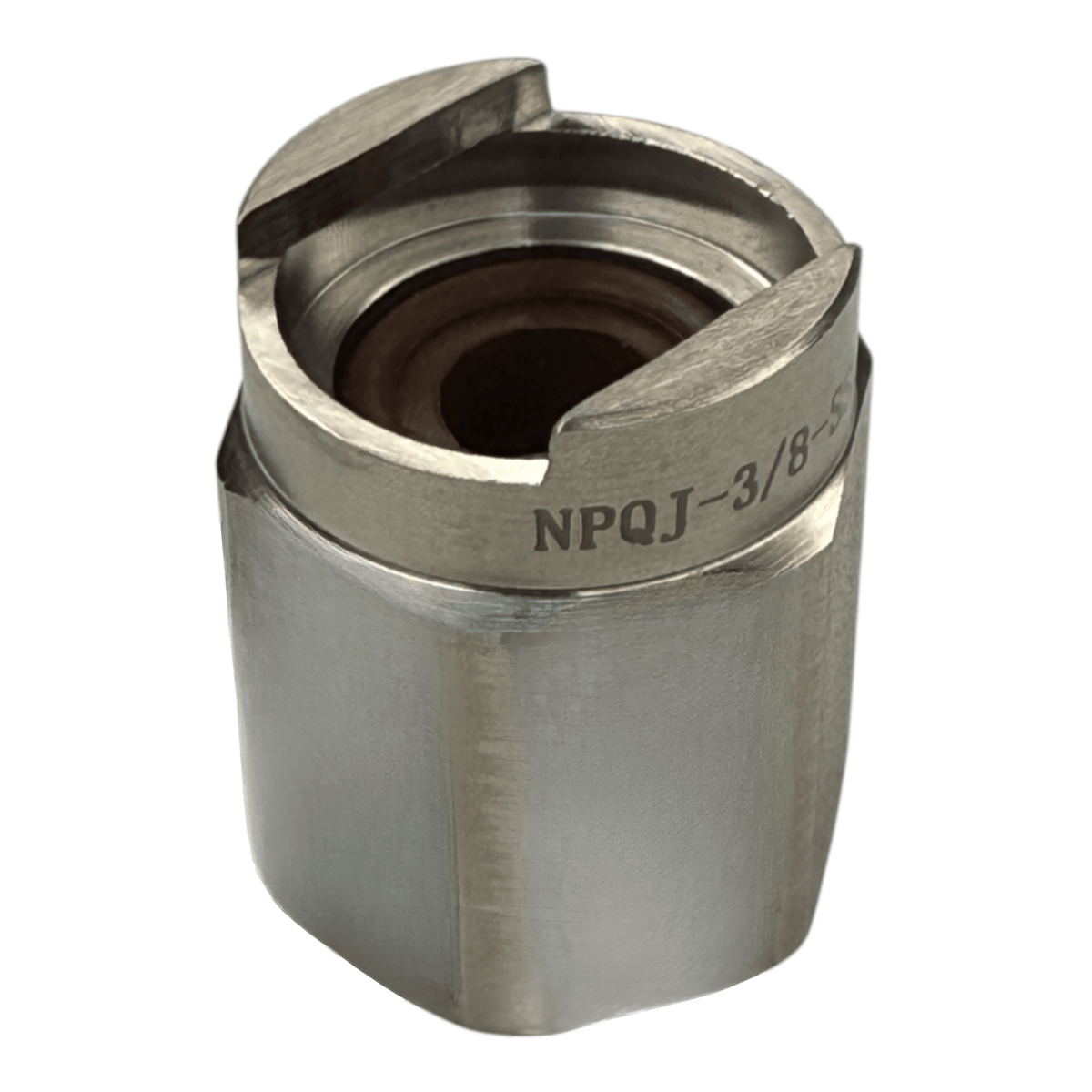 NPQJ - 3/8 - 316 – Pro - Quick Connect Assembly, 3/8" Inlet, 316L Stainless Steel - NozzlePro