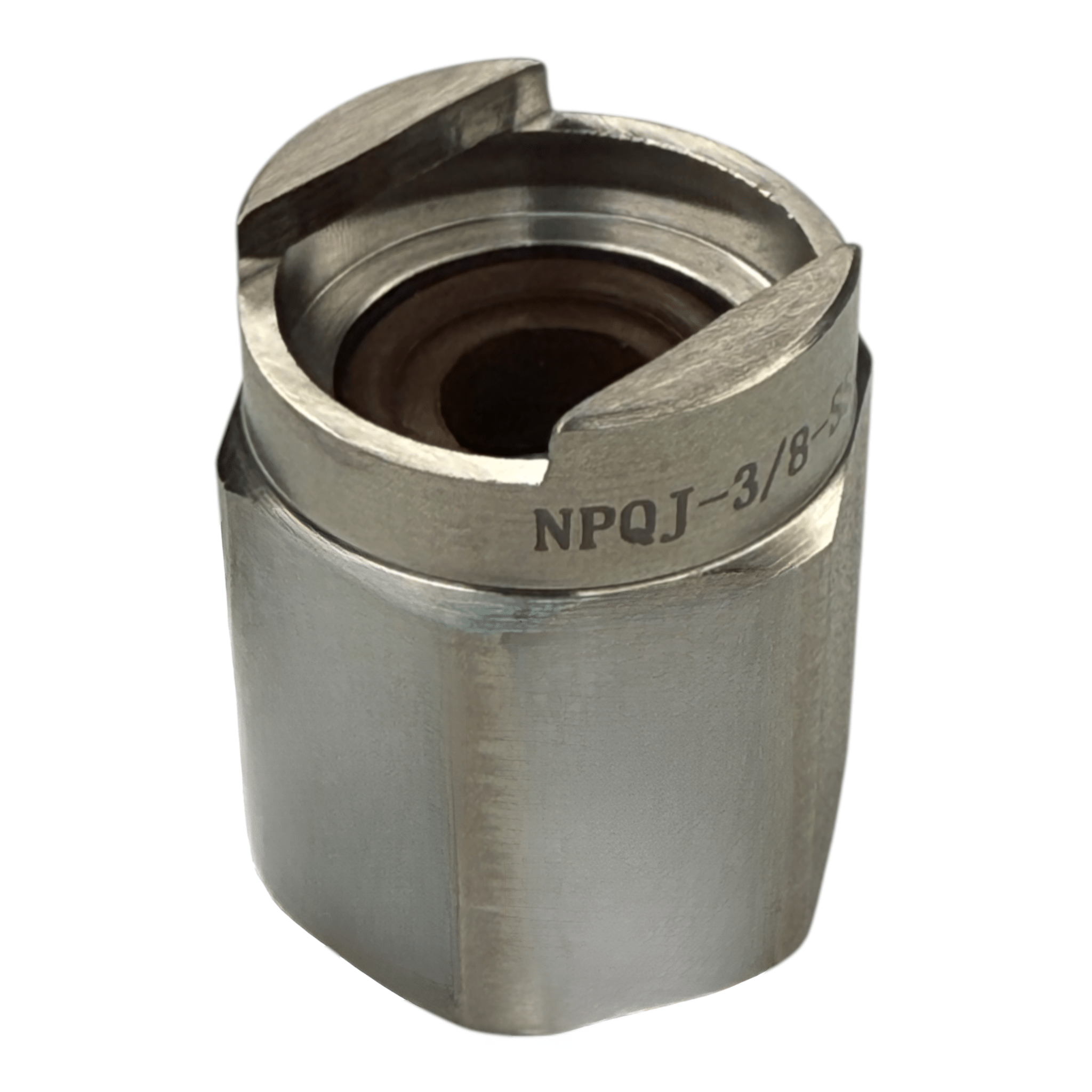NPQJ - 3/8 - 316 – Pro - Quick Connect Assembly, 3/8" Inlet, 316L Stainless Steel - NozzlePro