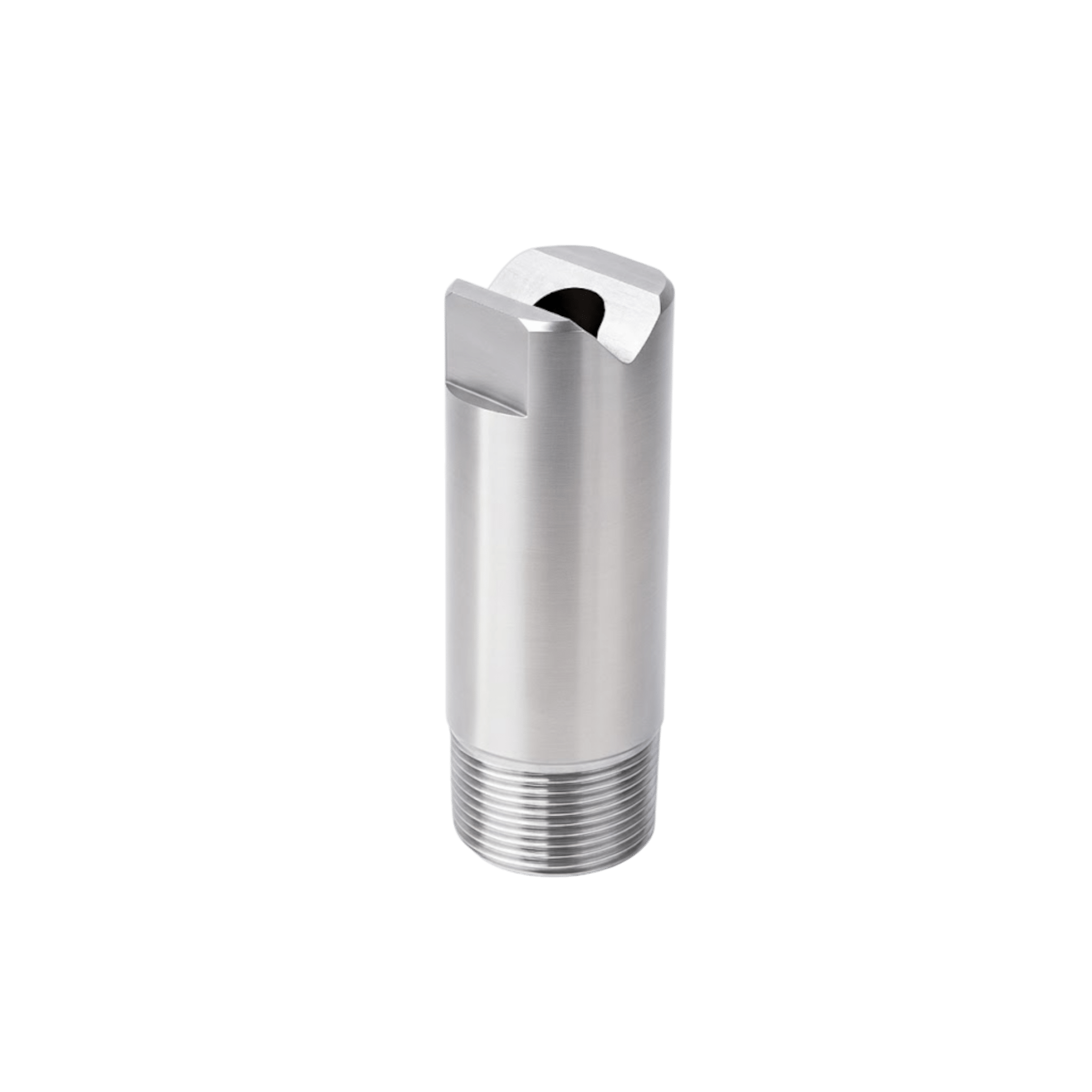 NPU - 15500 - 1 - 1/4 - SS – Flat Nozzle, 1 - 1/4 Inlet, 303/304 Stainless Steel - NozzlePro