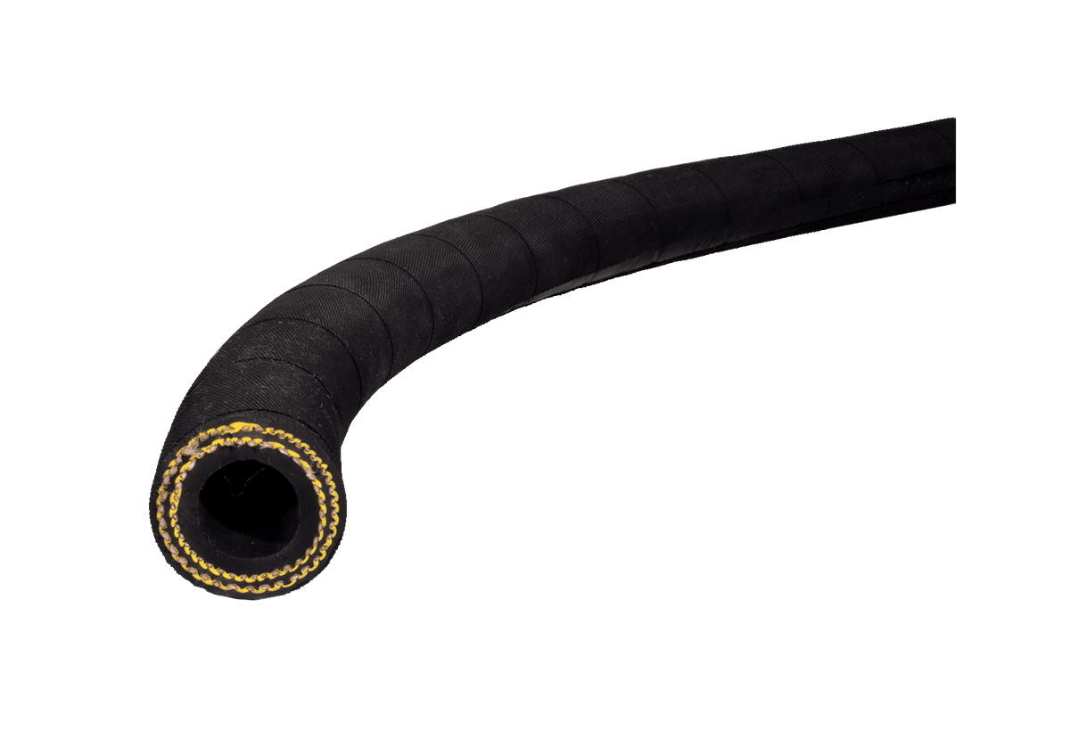 UBS - 100 - 5/8 - FGHT - S - HG Abrasion Resistant EPDM Hot Water Hose - Garden Hose Adapter (FGHT) - Stainless Steel & Hose Guards - NozzlePro