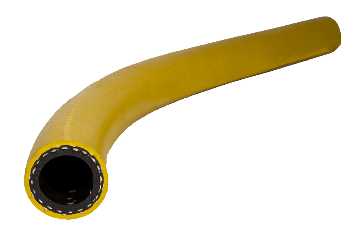 UY - 100 - 3/4 - FGHT - S - HG Oil Resistant Hose - Garden Hose Adapter (FGHT) - Stainless Steel & Hose Guards - NozzlePro
